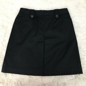 WHBM Short Black A-Line Mini Skirt Size 6 Career Office Classic Work Neutral New
